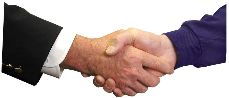 ensemble nous sommes plus fort Poignée de mains